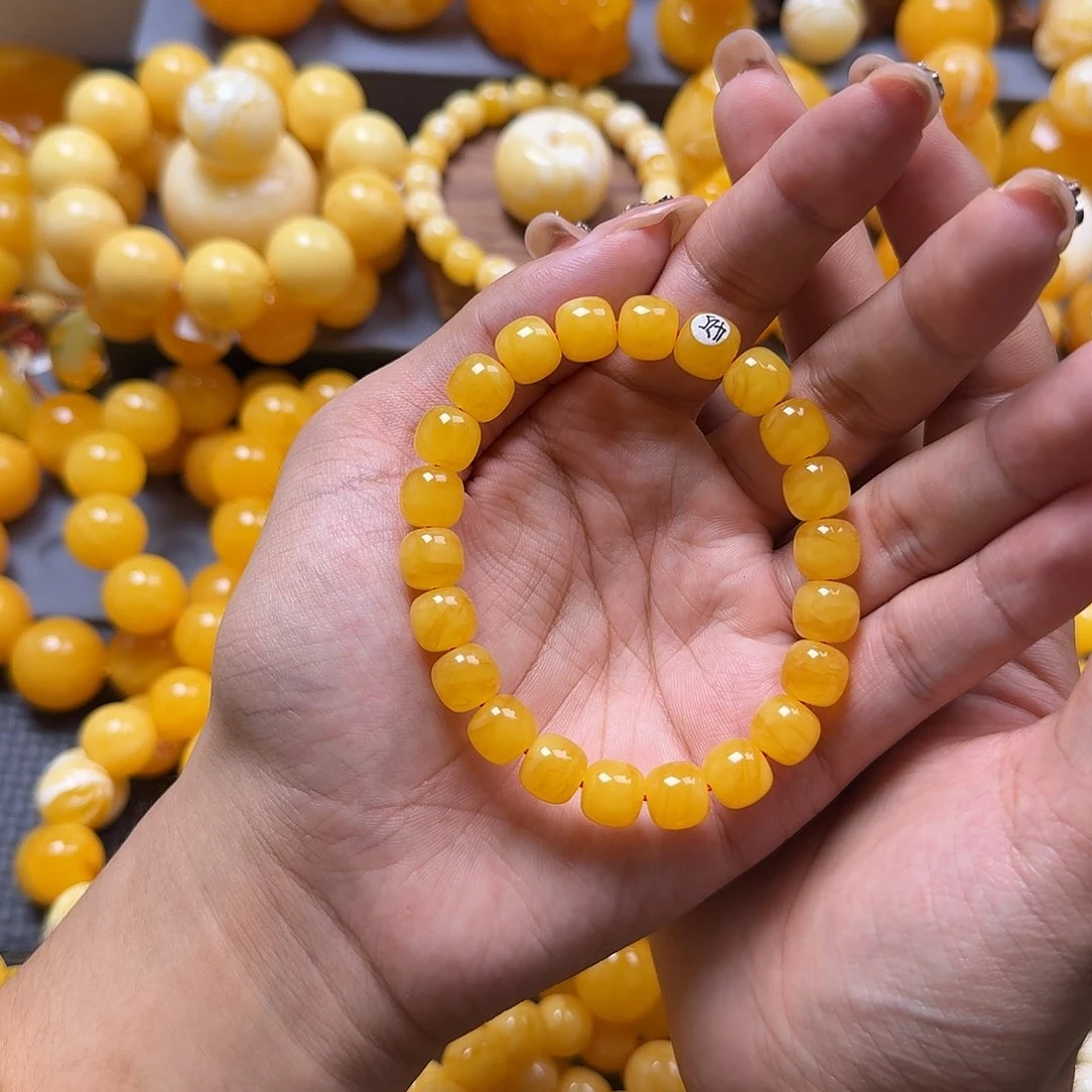 未镶嵌蜜蜡珠宝奇石同料10mm