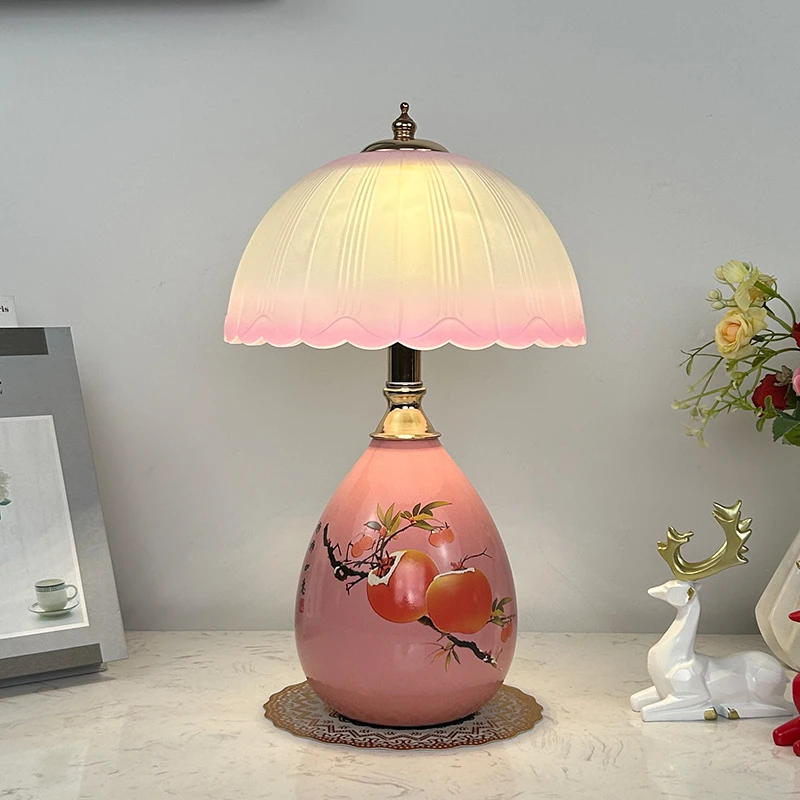 欧式台灯创意温馨简约时尚温馨家用节能暖光护眼LED卧室床头台灯