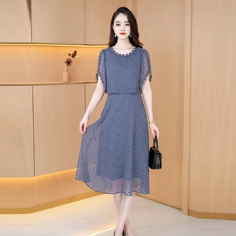 【连衣裙】夏季新款气质时尚法式显瘦洋气休闲韩版减龄女装连衣裙