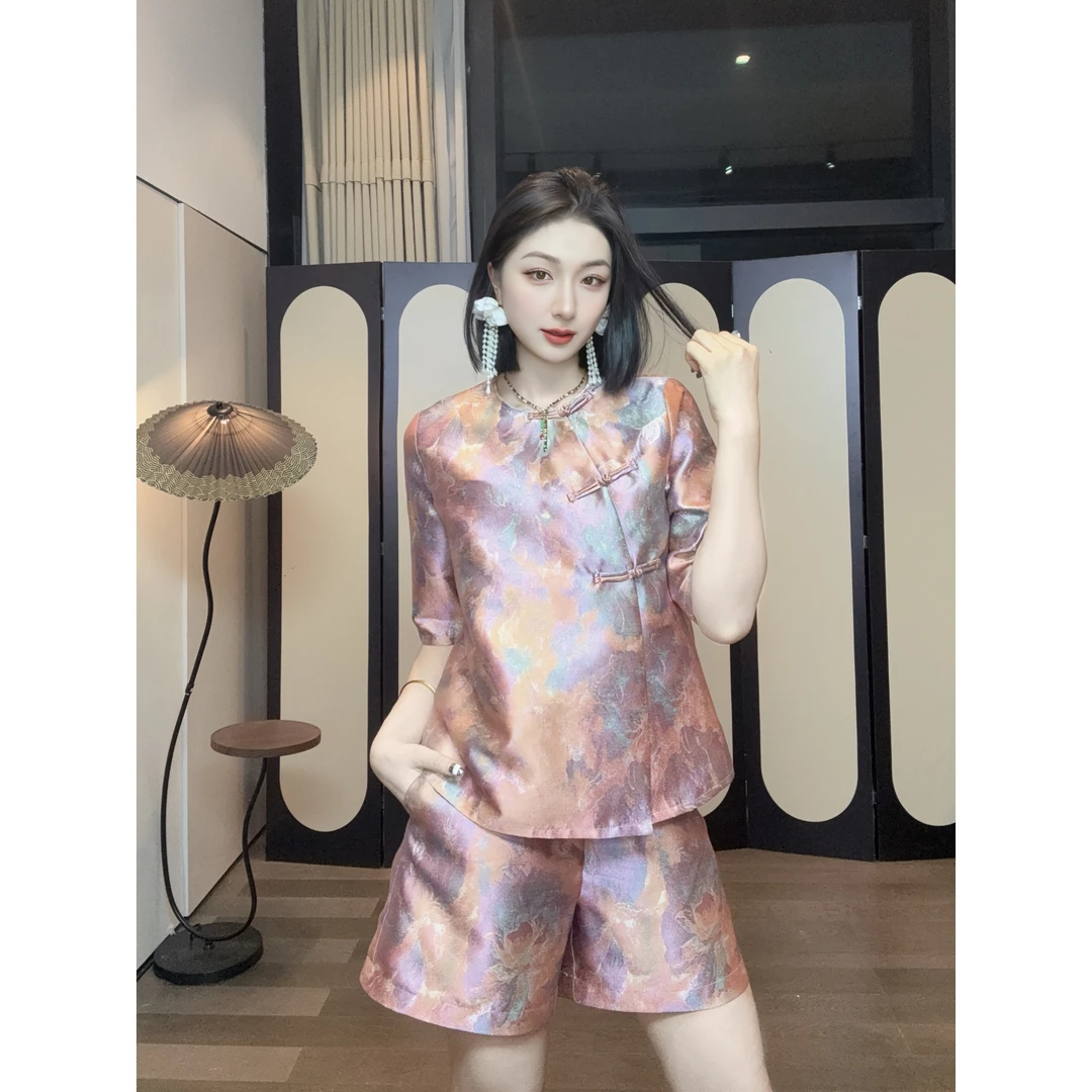 【莫奈花园】深圳原创设计新中式时尚休闲百搭套装