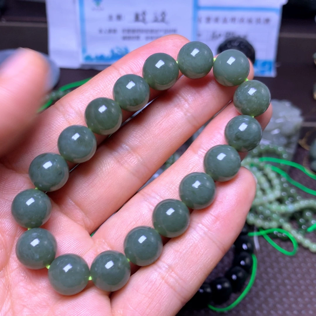 和田玉未镶嵌手串12