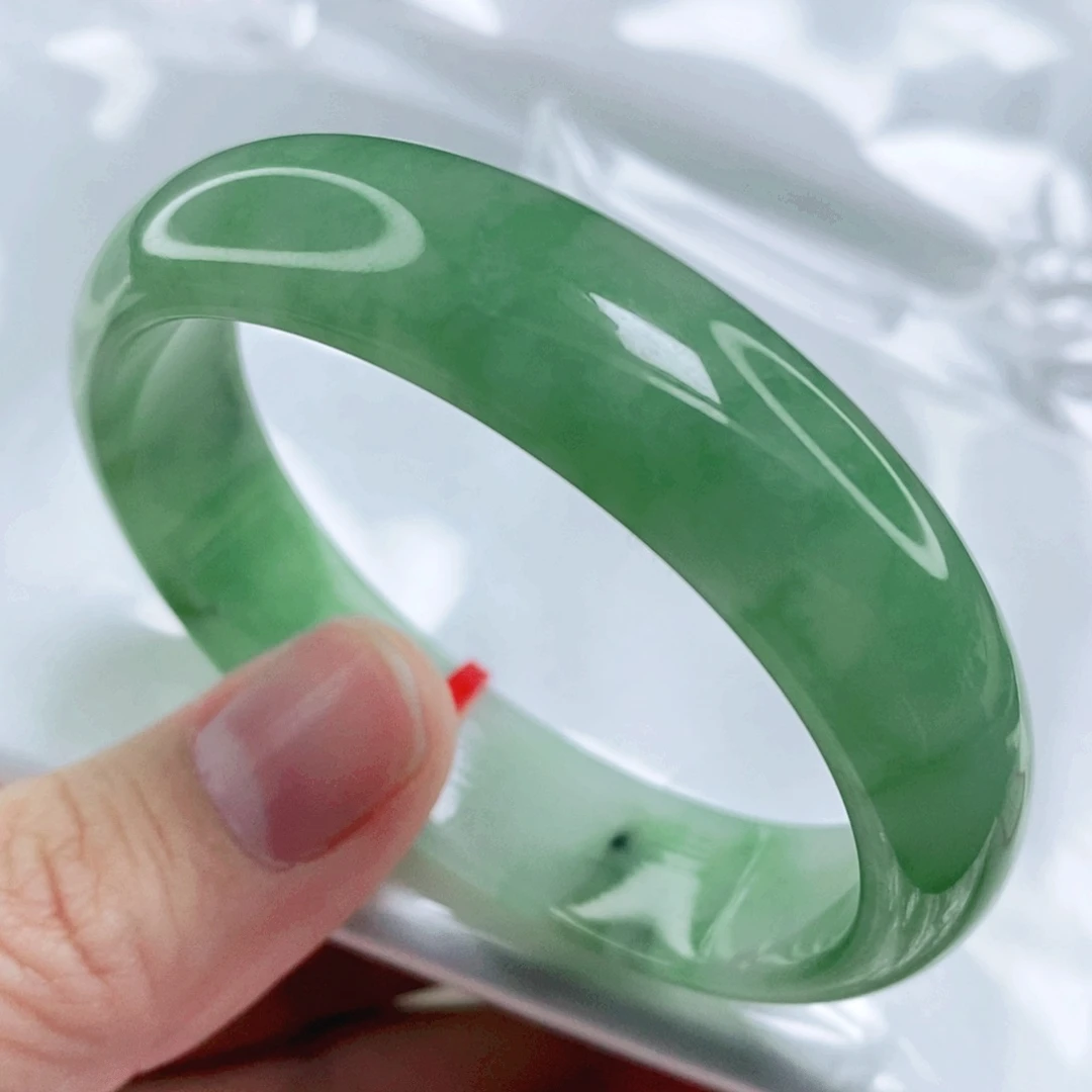 未镶嵌手镯翡翠53.3圈口贵妃