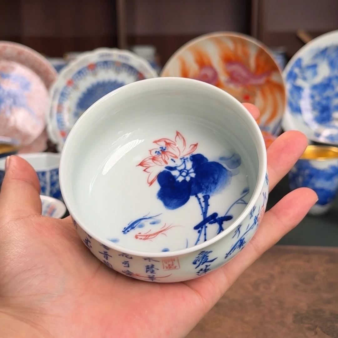 纯手工手绘陶瓷茶具