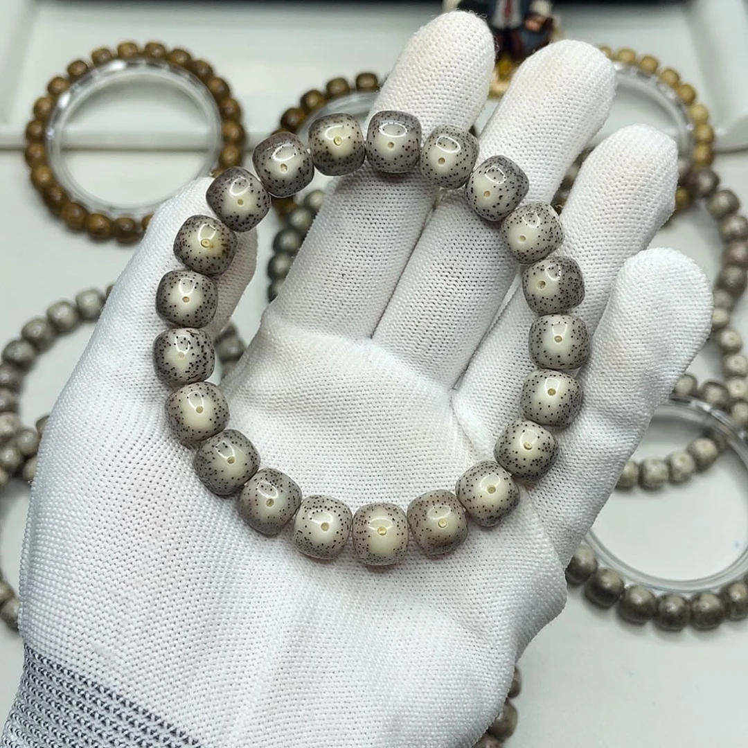 有***～星月菩提手串11mm 灰冰双留白