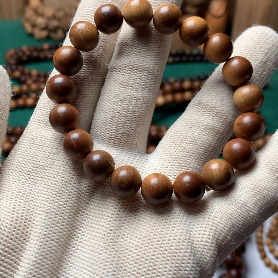 檀香木手串/手链老山檀香1.0瑕疵