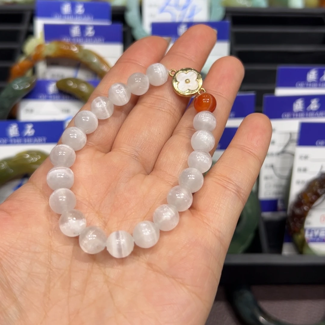 蛇纹石玉未镶嵌手链