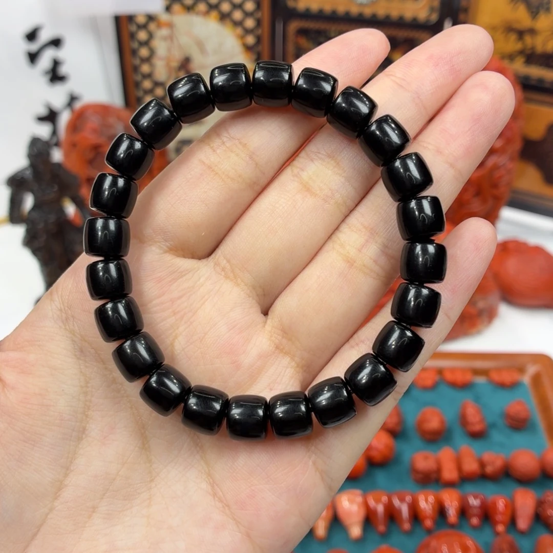 玛瑙/玉髓未镶嵌手串黑武士手串