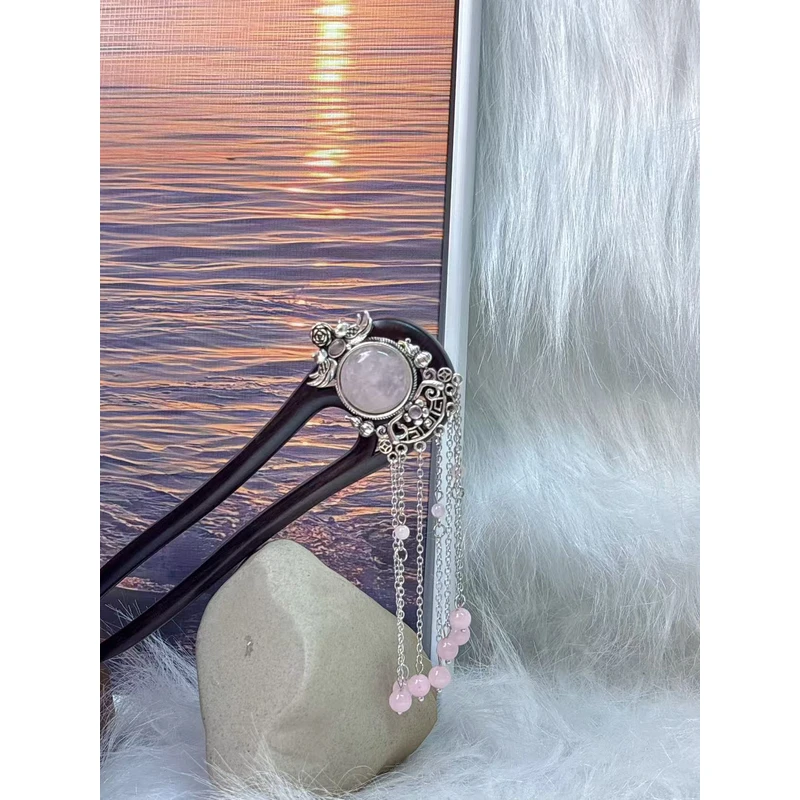 K97双钗流苏气质百搭时尚15公分发簪