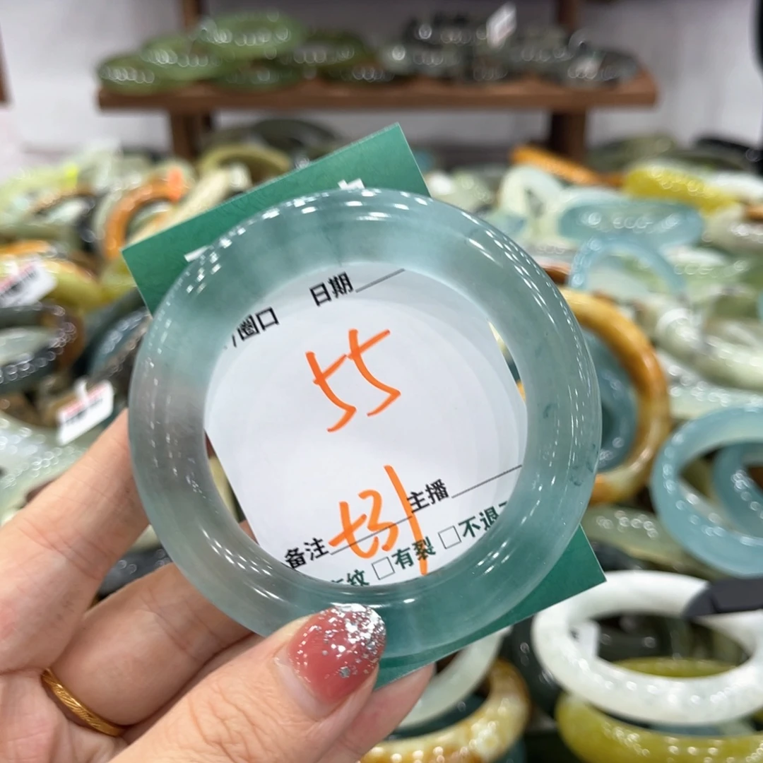 未镶嵌蛇纹石玉手镯手镯