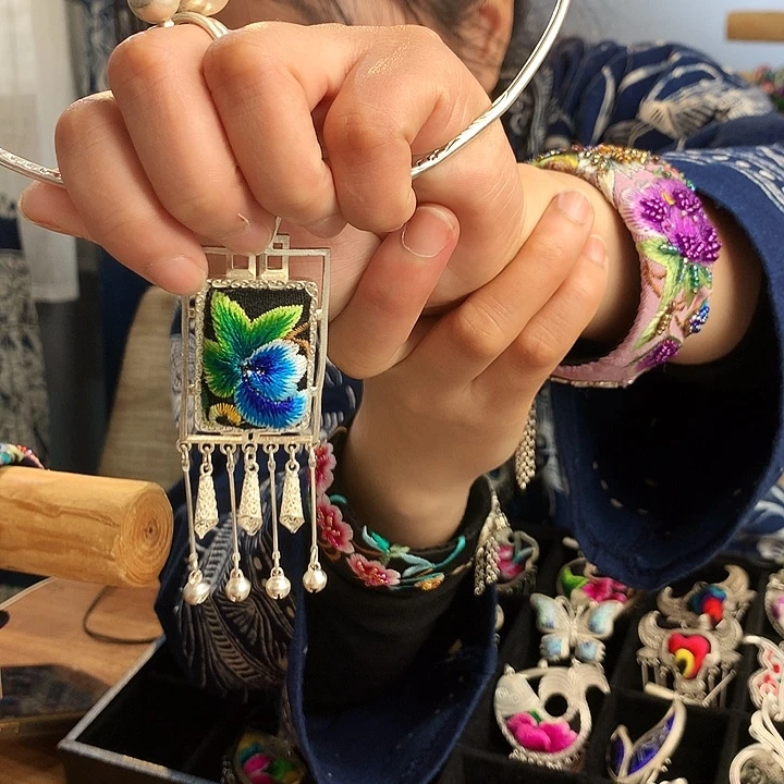 花岗石纯铜锡合金纯铜项链吊坠