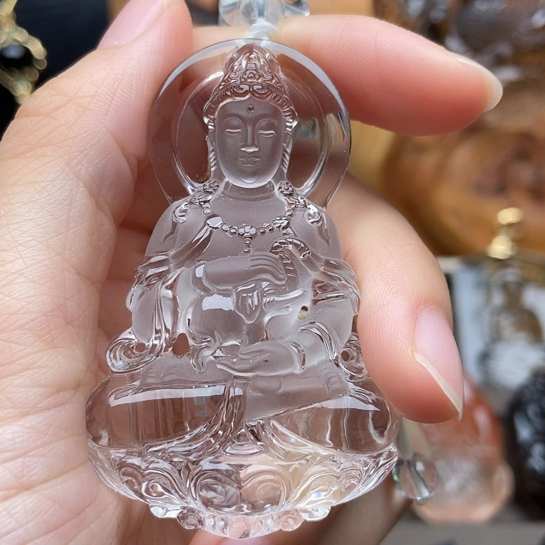 颈饰未镶嵌水晶吊坠