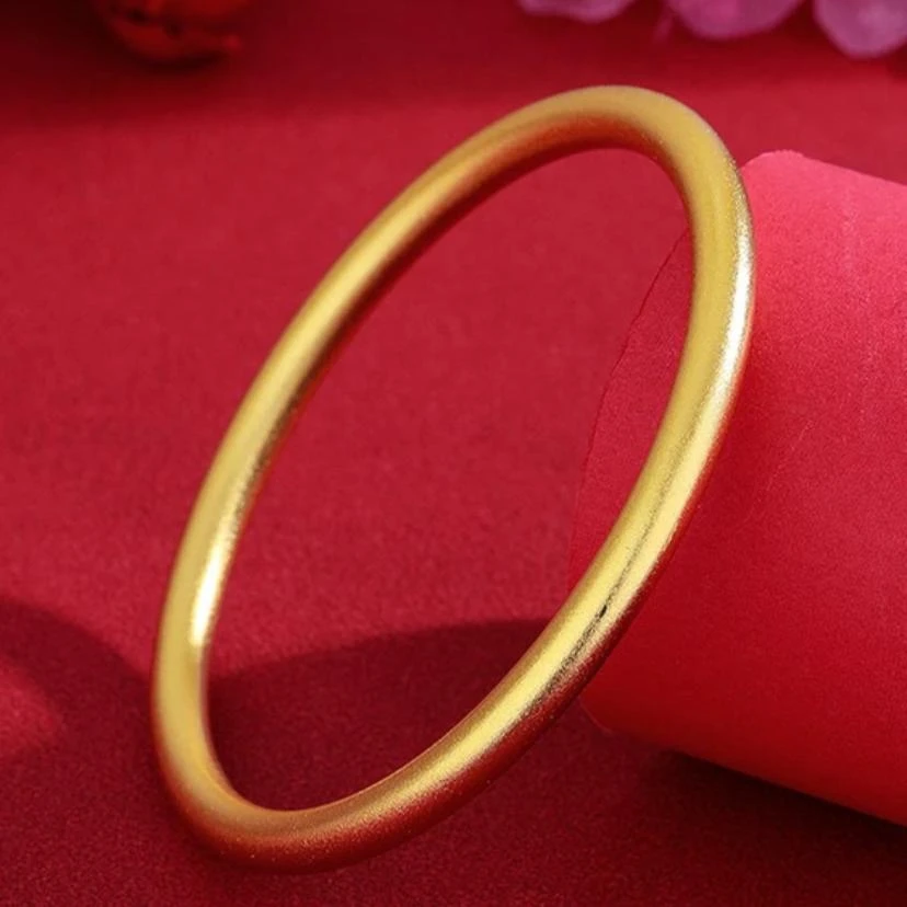 合金手镯 2025新款古法传承镯子女款金色