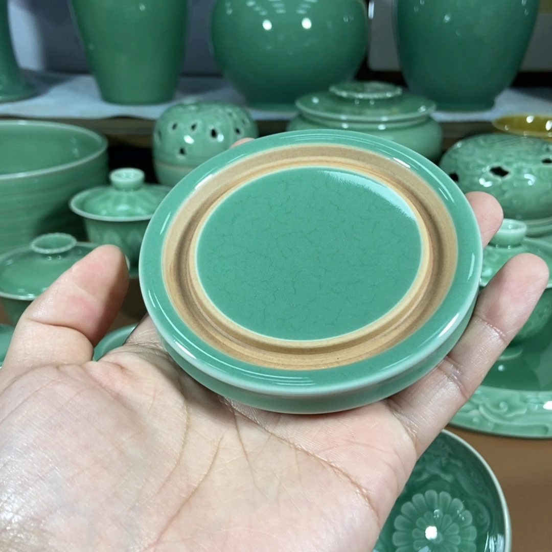 ༊****龙泉青瓷茶器手工杯垫