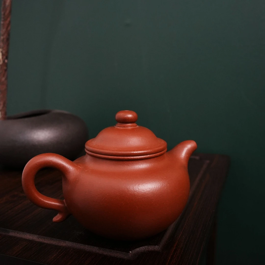 大亨掇壶 红青水 精工半手工 圆壁紫砂精品高端壶