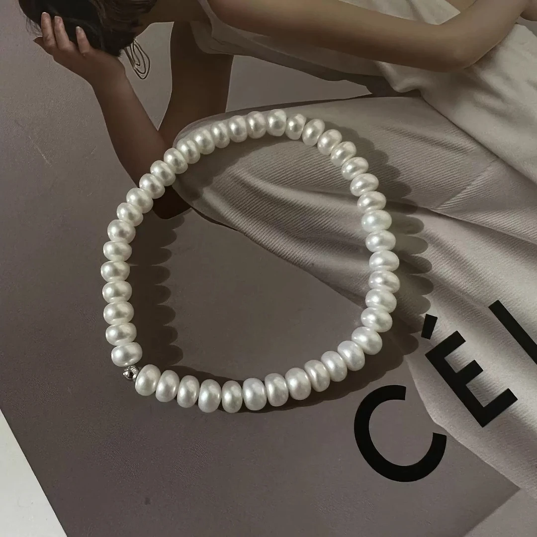 6-7mm纯天然淡水珍珠（无暇）弹力绳简约百搭时尚手串