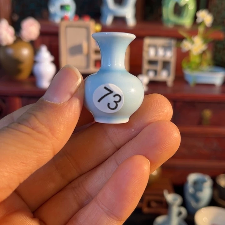 摆件微陶老王迷你花瓶