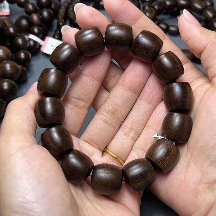 手串沉香风****行白棋玉化