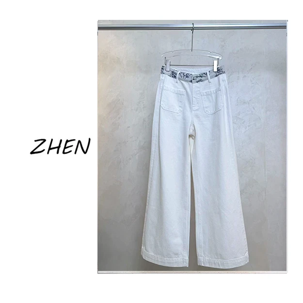 【ZHEN】25Y00338 2025新款裤子显瘦遮肉小众设计款