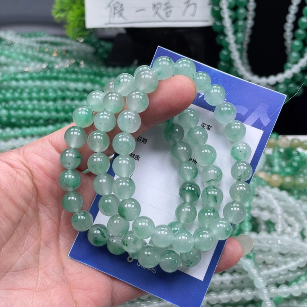 未镶嵌手链石英质玉（非洲翠）3条99