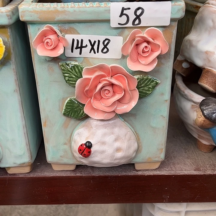 粗陶材质多肉花盆