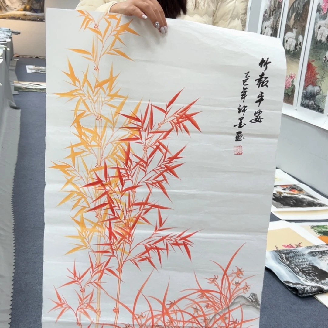 国画作品纯手绘制作品