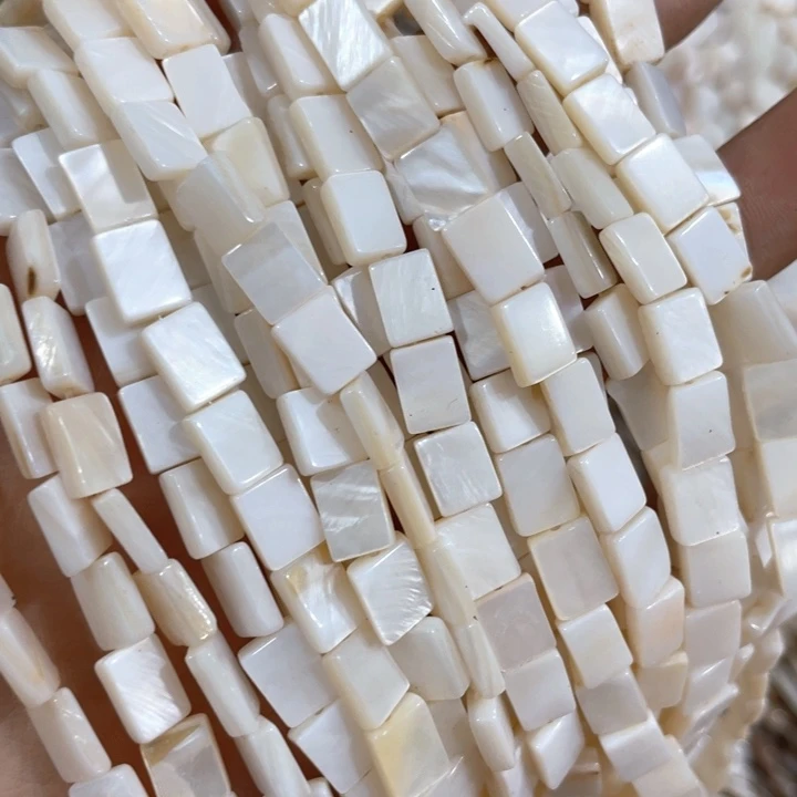 大理石磁石3条6mm贝壳小长方形