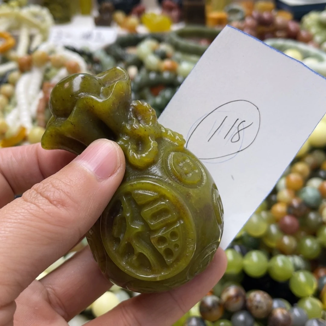 蛇纹石玉手链未镶嵌