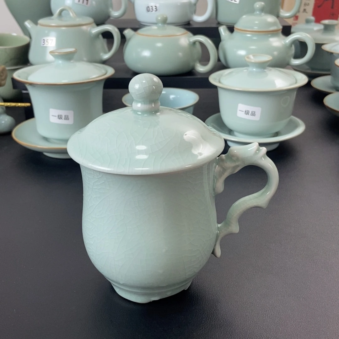 壶一级品粉青釉办公杯无礼盒