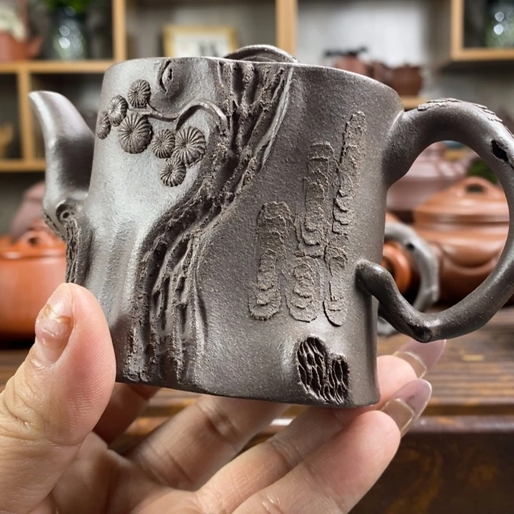 紫砂茶壶龙**下原矿紫砂