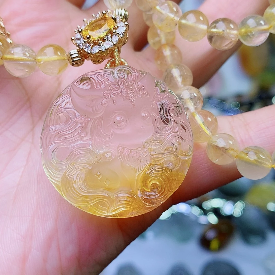 未镶嵌吊坠(赠链)水晶