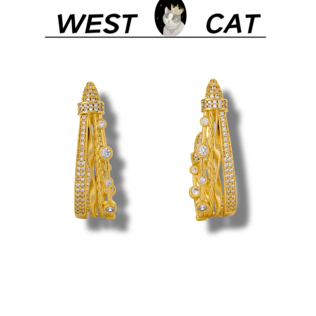 外货高品高奢耳钉V-3112