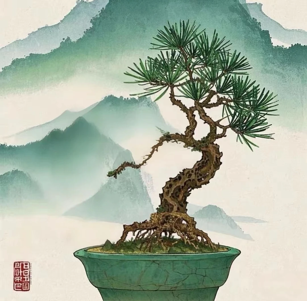罗汉松真柏造型盆景室内室外高端松柏盆景