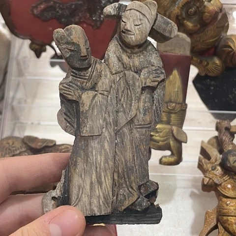 香榧木小*贝一个孤品木雕20