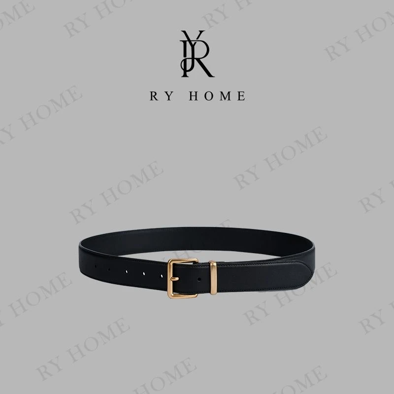 【容雨RYHOME】鎏金牛仔宽皮带252A1322