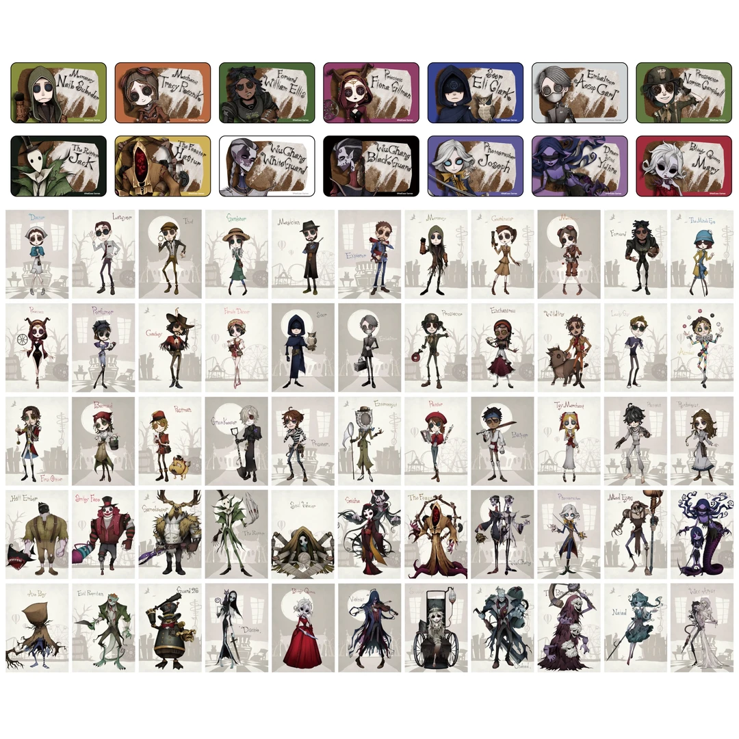 第五人格Darkpop第一弹旧pop吧唧小卡动漫周边谷子六天天潮玩