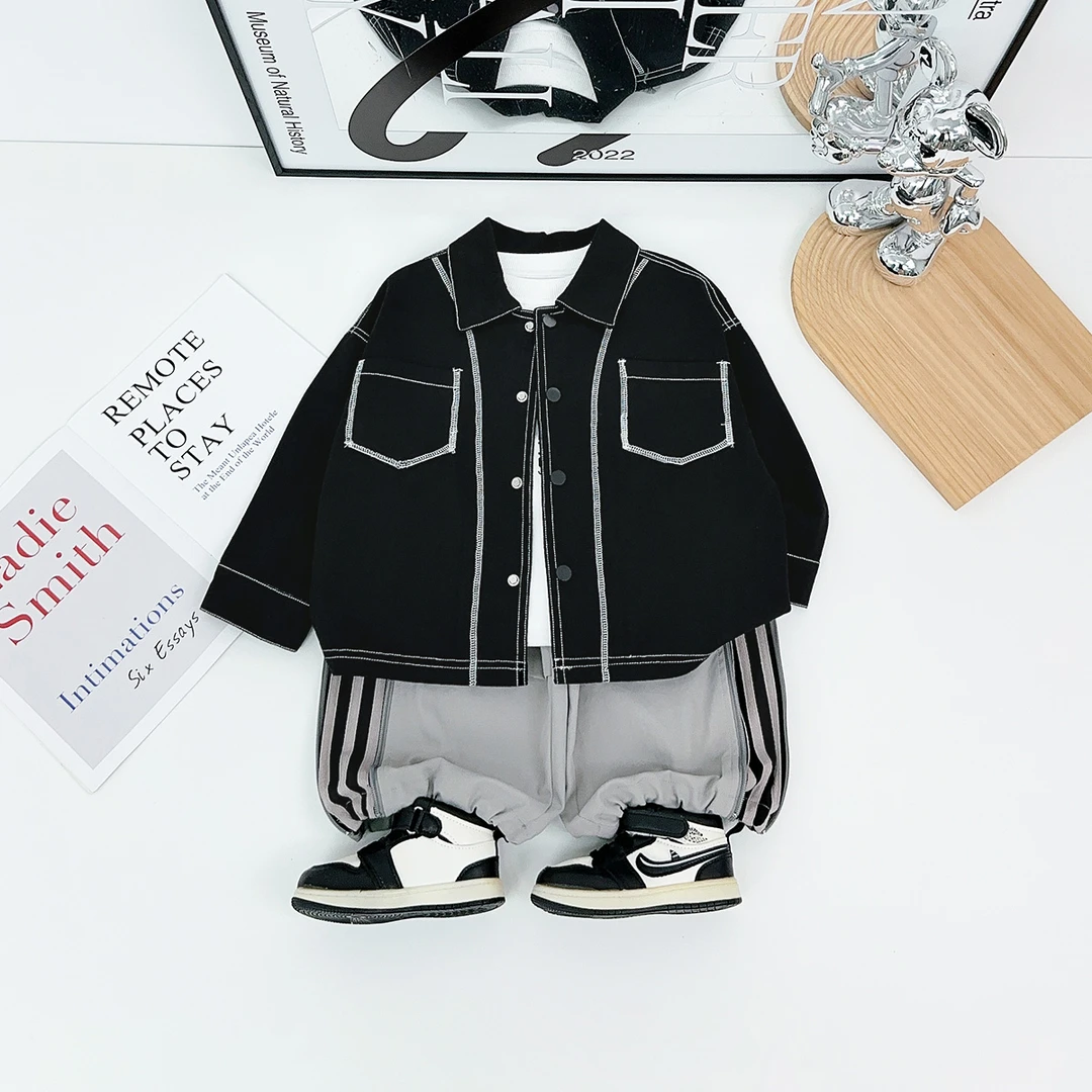 男童外套秋冬款2025新款儿童夹克洋气宝宝潮 DMC6185悠悠童话童装