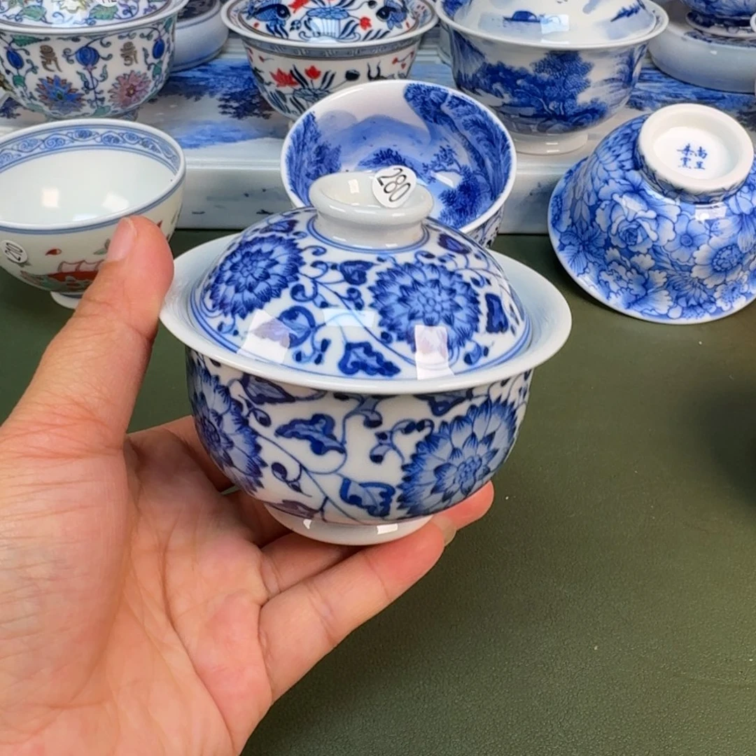 陶景德镇纯手绘茶具圆圆280