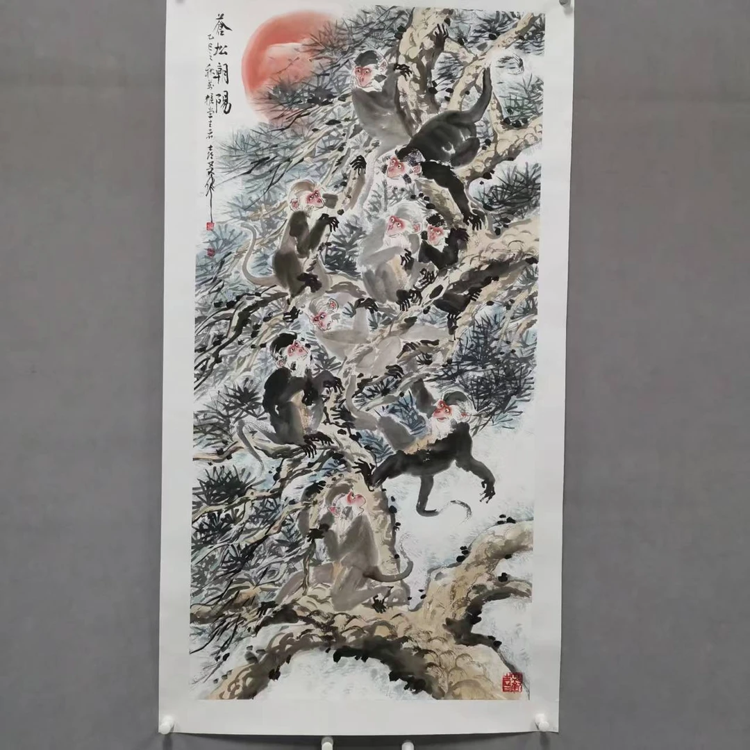 锦泉斋岳喜友亲笔手绘四尺国画作品yxy12