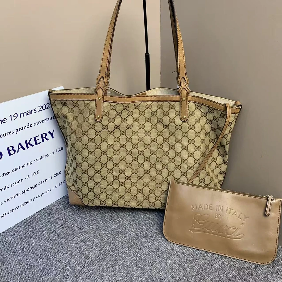 95新 GUCCI/古驰 小怡中古/GUCCI单肩包/古驰子母托特