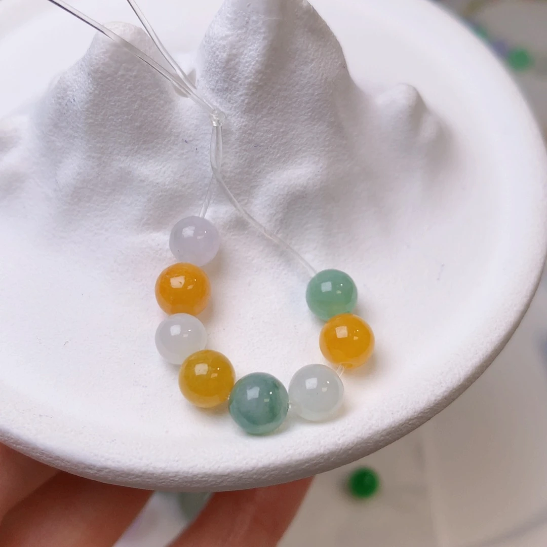 颈饰未镶嵌翡翠福利圆珠一组 卡5+