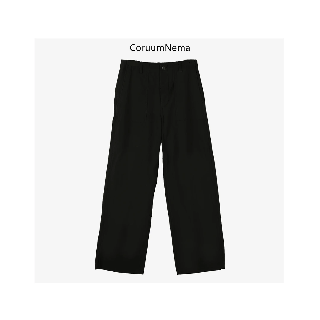 【CoruumNema】2025年新款显瘦阔腿休闲长裤180420