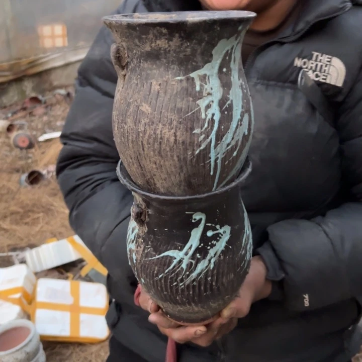 红陶花盆 口径 高度15 20