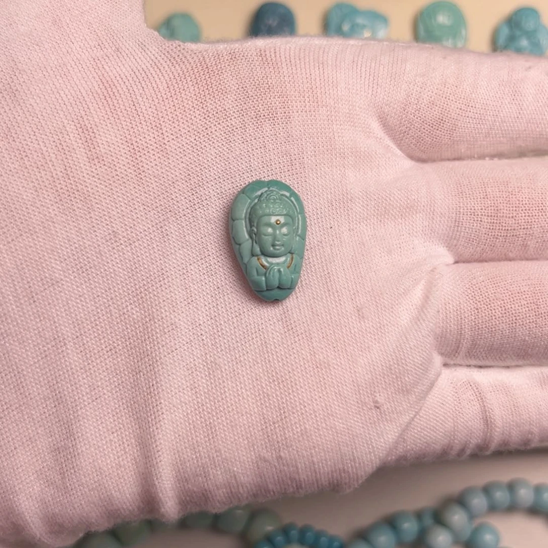 绿松石合金吊坠(不含链)