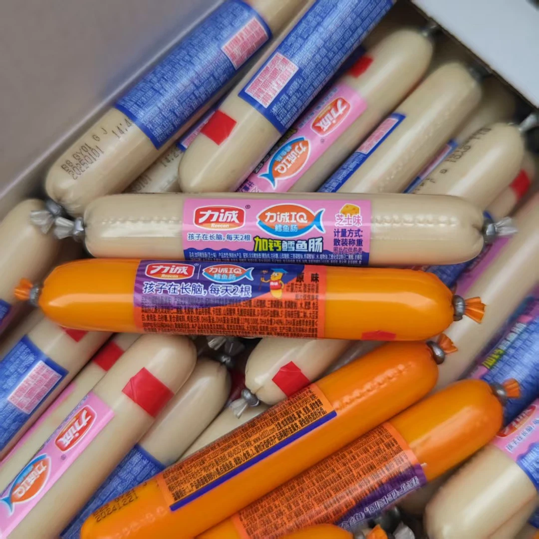 力诚散装鳕鱼肠即食原味芝士味