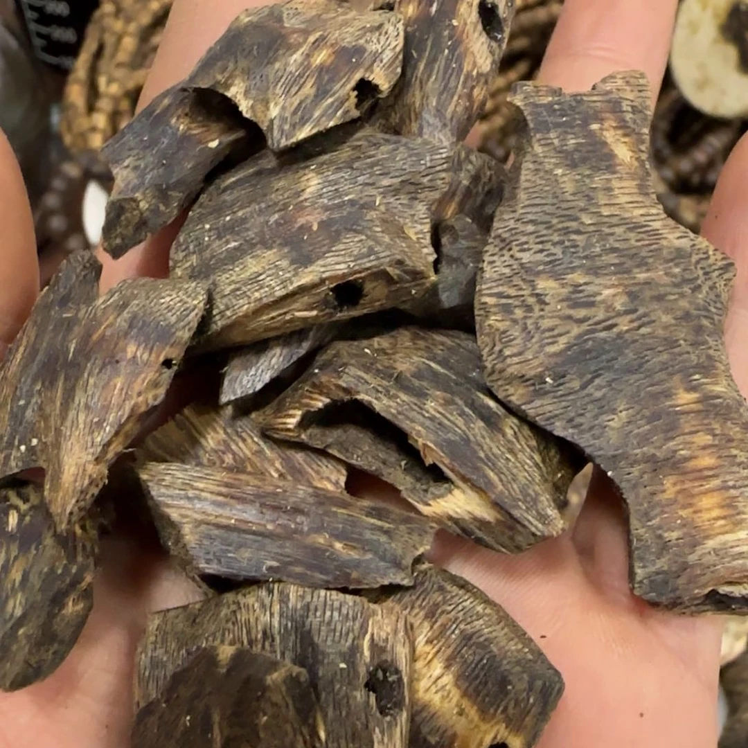 沉香木摆件海南棋楠沉香黑油原材料块料100克