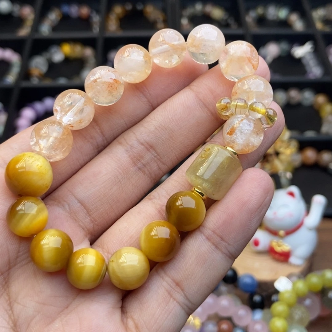 手链合金水晶黄水晶