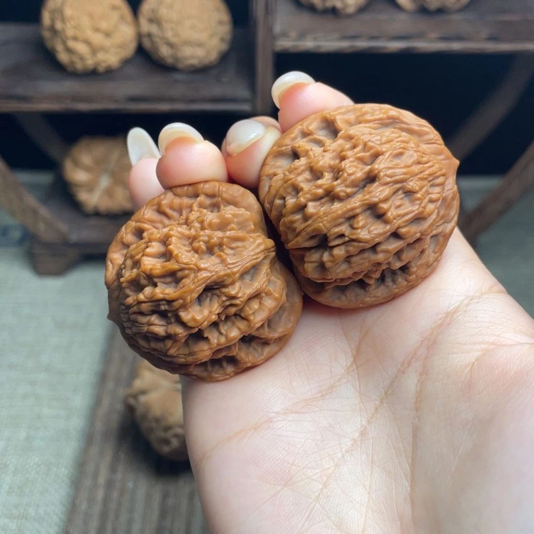 文玩核桃吊坠虎头40 全品打底精配