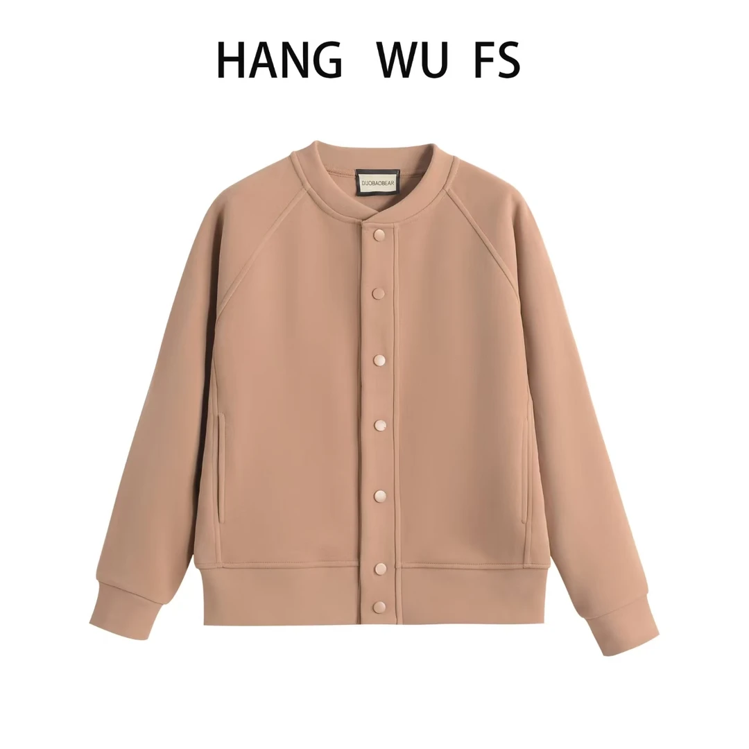 【人品如衣品】冬款加绒加厚纳米防风慕丝绒宽松百搭显瘦棒球服-