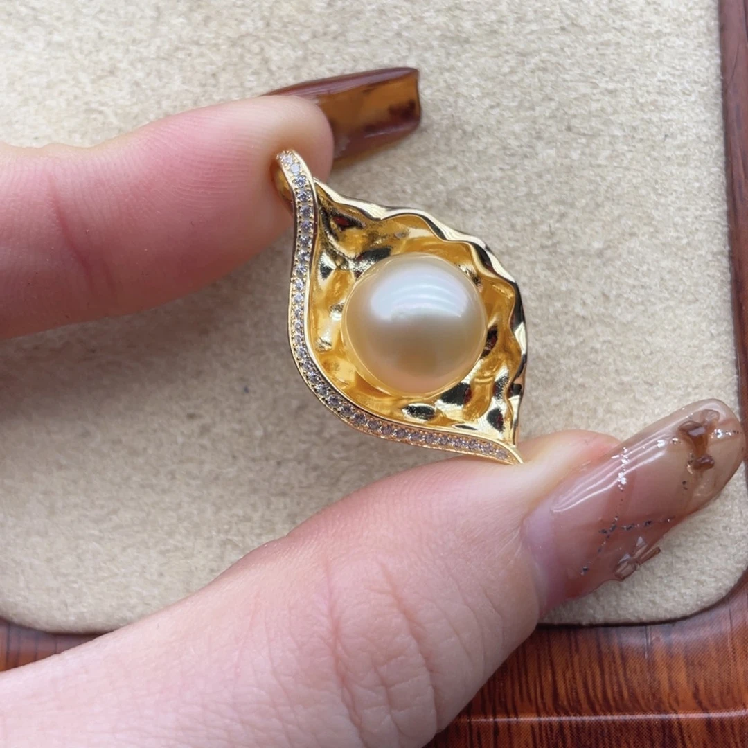 银S925镶嵌海水珍珠颈饰Z36