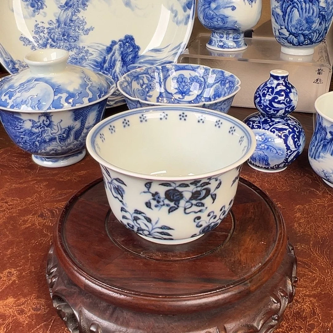 瓷杯子元煦窑十果主人杯